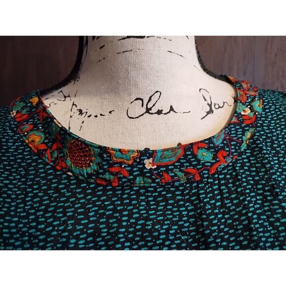 Vintage PS IllUSTRATIONS Set Blouse Size 6P Petite Pants Holiday Christmas 80s - Picture 6 of 11